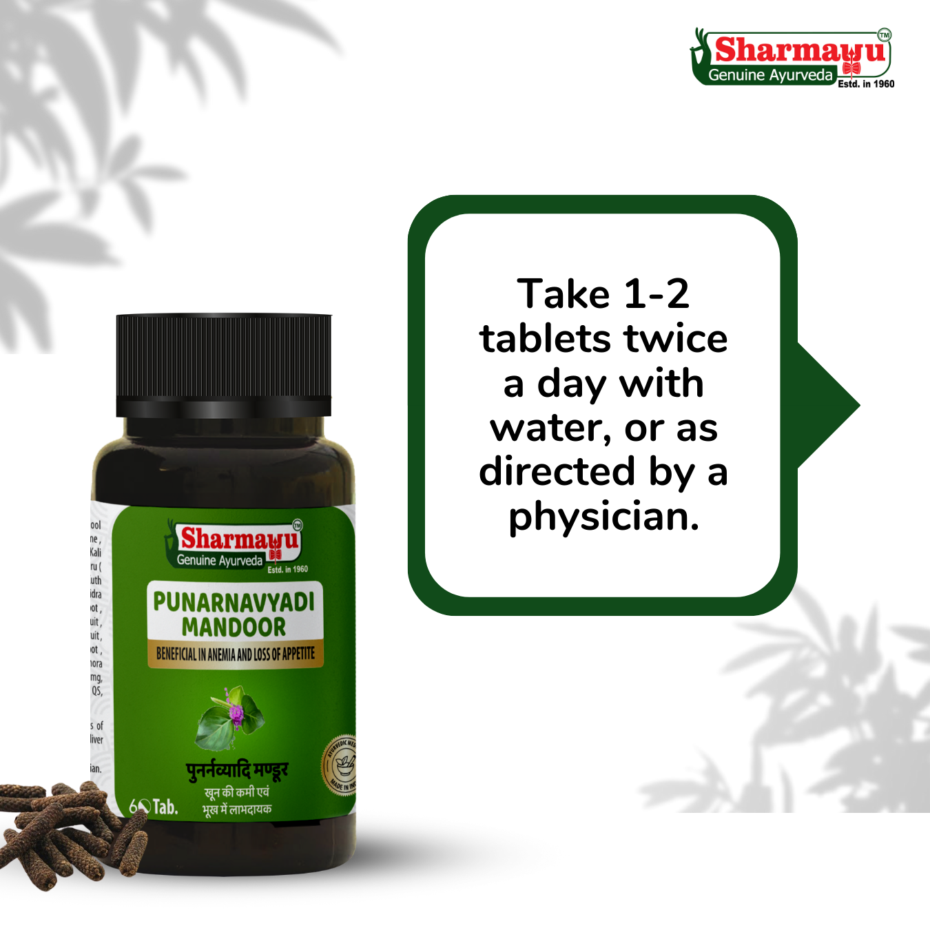 Sharmayu Punarnavyadi Mandoor – Ayurvedic Medicine for Anemia & Appetite Improvement