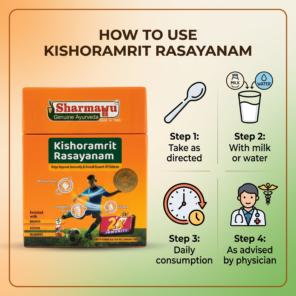 Kishoramrit Rasayanam - Ayurvedic Growth Tonic for Kids (5+ Years)