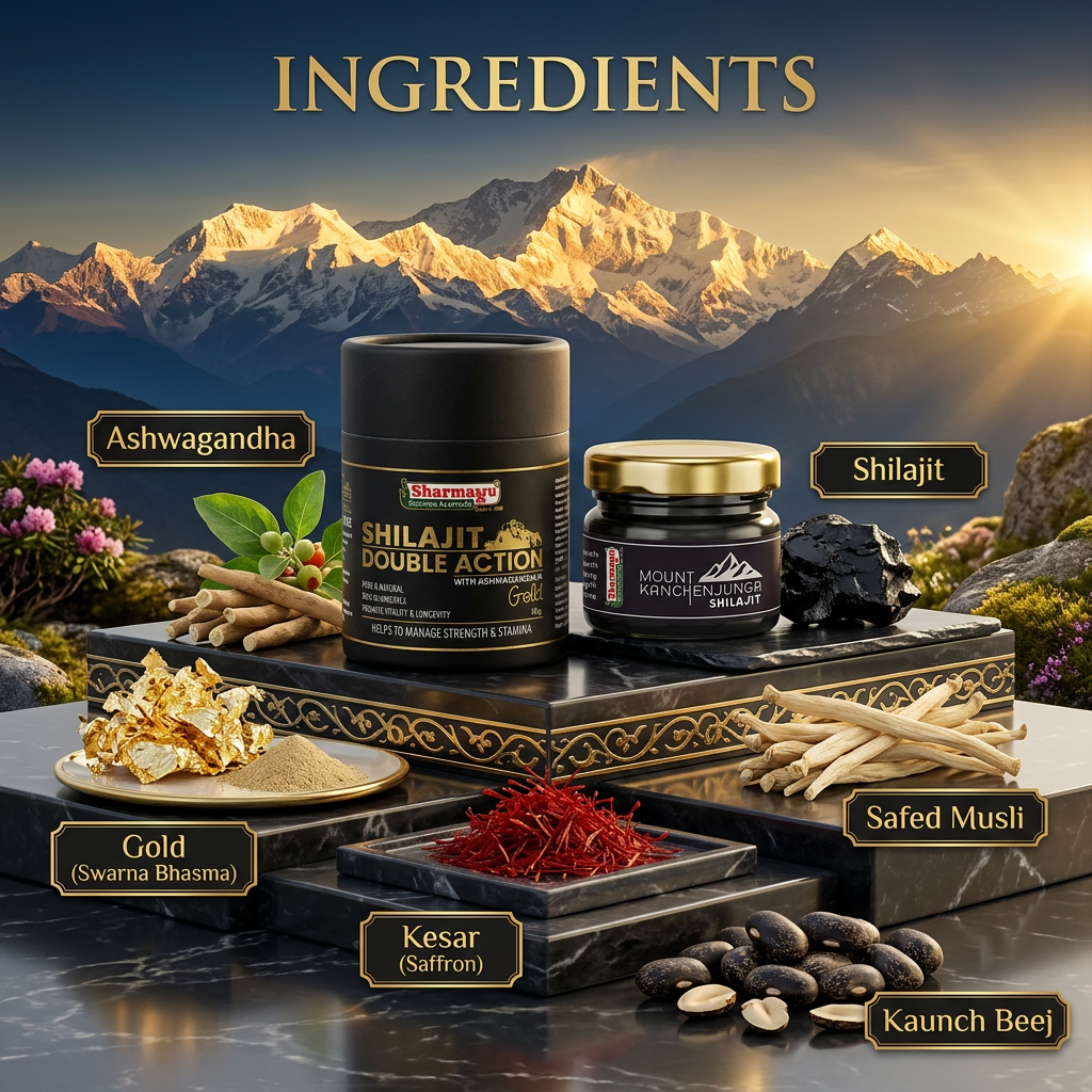 Shilajit Double Action + Mount Kanchenjunga Shilajit 20gm