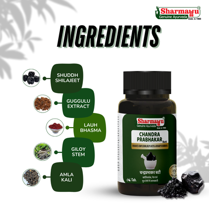 Sharmayu Chandra Prabhakar Bati (Chandraprabha Bati) – Ayurvedic Medicine for Strength, Vitality & Wellness