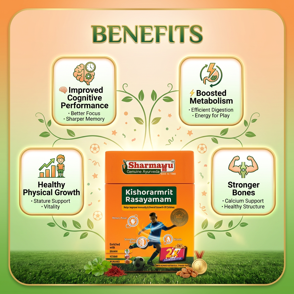 Kishoramrit Rasayanam - Ayurvedic Growth Tonic for Kids (5+ Years)