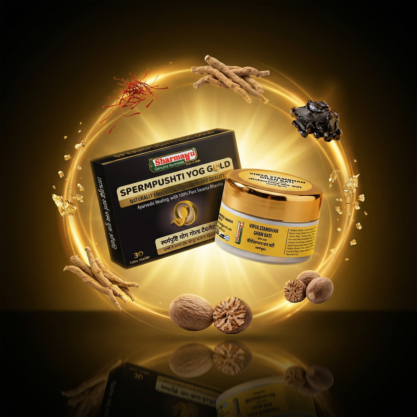 S Pushti Yog Gold (30 Tab) + V Stambhan Ghan Bati (25 Tab)
