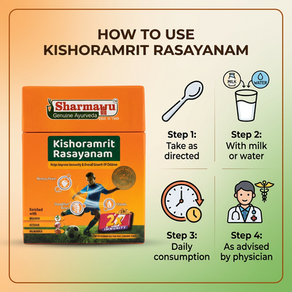 Kishoramrit Rasayanam - Ayurvedic Growth Tonic for Kids (5+ Years)