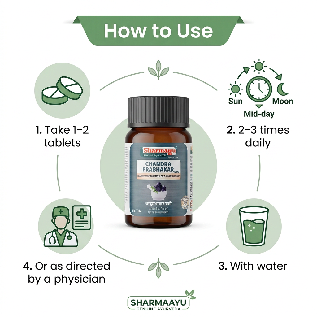 Sharmayu Chandra Prabhakar Bati (Chandraprabha Bati) – Ayurvedic Medicine for Strength, Vitality & Wellness