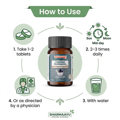 Sharmayu Chandra Prabhakar Bati (Chandraprabha Bati) – Ayurvedic Medicine for Strength, Vitality & Wellness