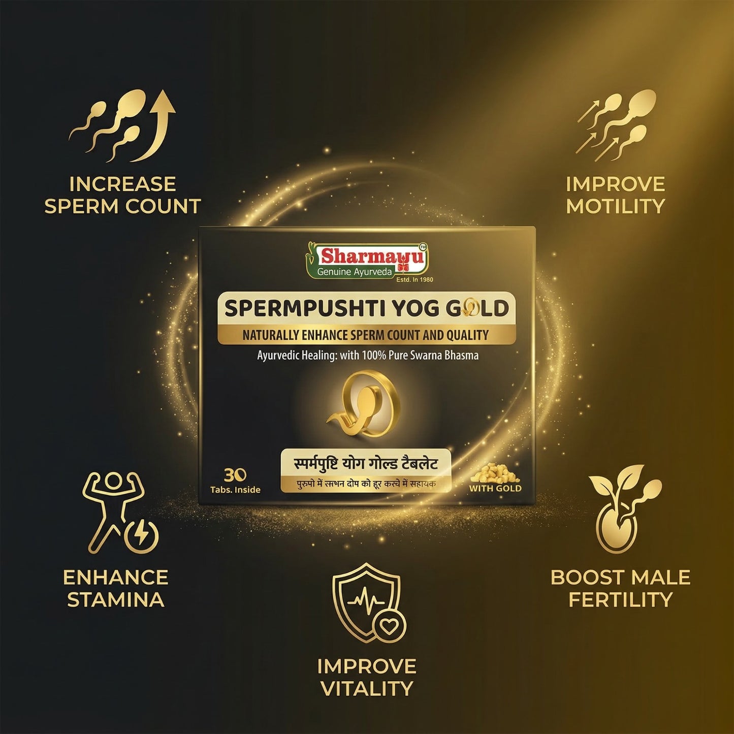 Sharmayu S Pushti Yog Gold 30 TAB
