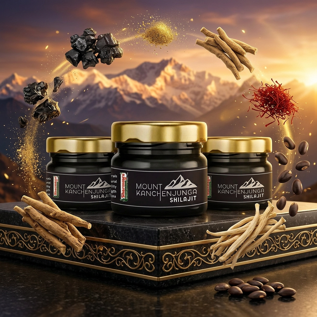 Mount Kanchenjunga Pure Himalayan Shilajit – Pack of 3 (20 g Each)