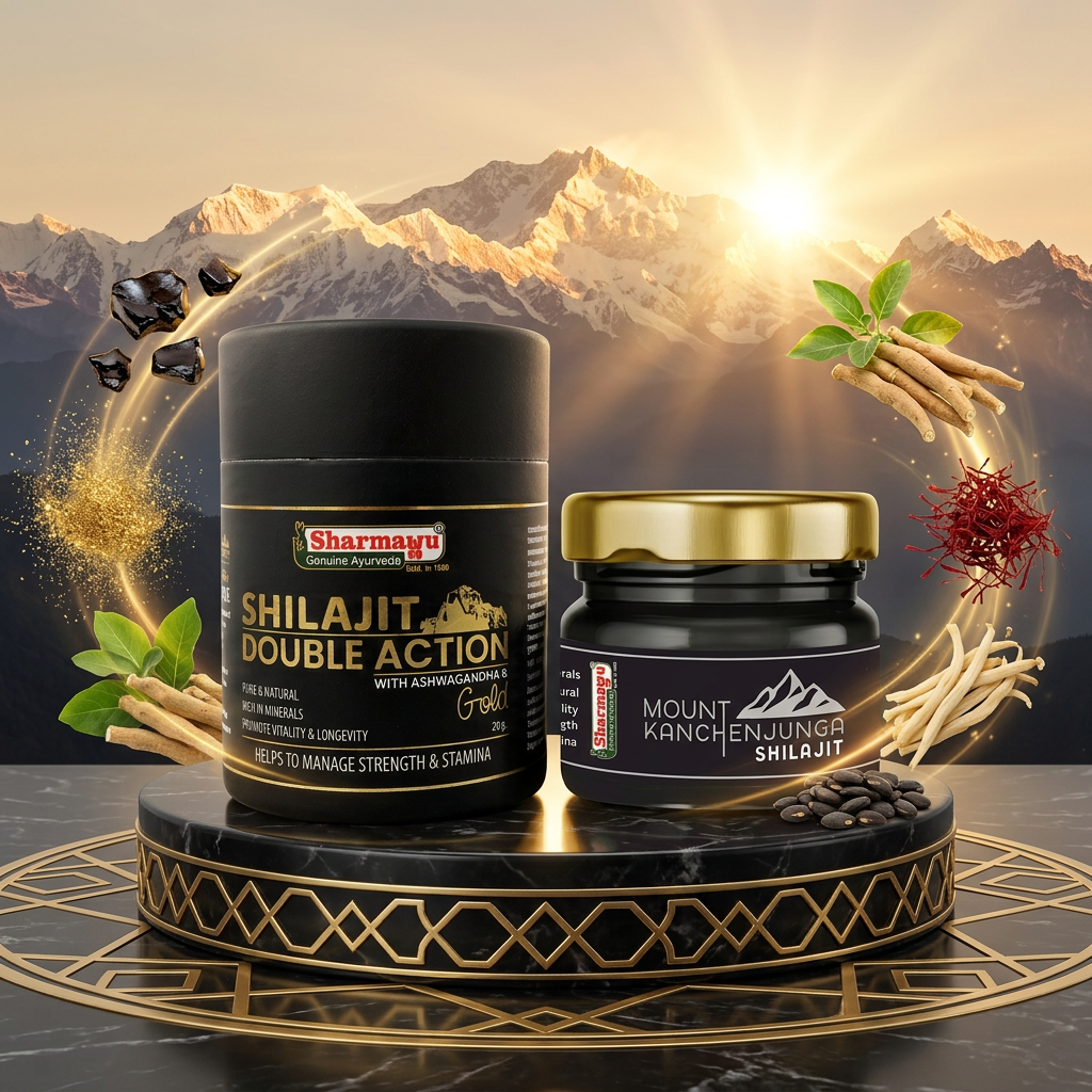 Shilajit Double Action + Mount Kanchenjunga Shilajit 20gm