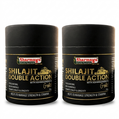 Shilajit Double Action Pack of 2 (20 g each)